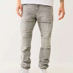 TRUE RELIGION - Rocco Stacked Frayed Skinny Jean - NWT